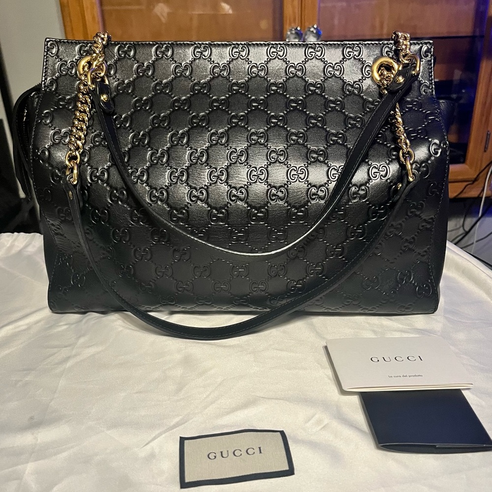 Gucci Guccissima Chain Handbag